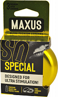 Презервативы Maxus Special №3 Точечно-ребристые, железный кейс, 3 шт.