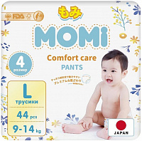 Трусики-подгузники Momi Comfort Care L (9-14кг), 44шт