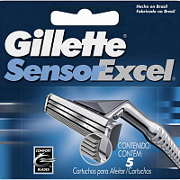 Сменные кассеты для бритья Gillette Sensor Excel, 5 шт.