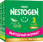 Детское молочко Nestogen 3 с пребиотиками и лактобактериями, с 12 мес., 900 гр. (3 х 300 гр.)