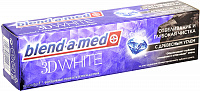 Зубная паста Blend-a-med 3D White Отбеливание и глубокая чистка с Древесным углем, 100 мл.