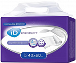 Пеленки для взрослых iD Protect одноразовые, впитывающие (40х60) 30 шт.