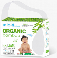 Подгузники-трусики Mioko Organic Bamboo размер XXL, 15+ кг, 34 шт.