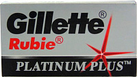 Сменные лезвия для безопасных бритв Gillette Rubie Platinum Plus, 5 шт.