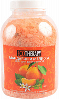 Соль для ванн с пеной ECOTHERAPY Мандарин и мелисс, 1.3 кг.