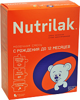 Смесь сухая молочная адаптированная Nutrilak с рождения и до 12 мес., 300 гр.