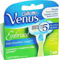 Сменные кассеты для бритья Gillette Venus Embrace, 2 шт. 