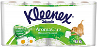 Туалетная бумага Kleenex аромат Ромашки 3 слоя, 8 шт.