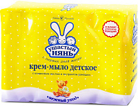 Крем-мыло Ушастый нянь с Оливковым маслом и Ромашкой, с рождения, 4х100 гр.