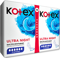 Прокладки Kotex Ultra Net Night ночные, 14 шт.