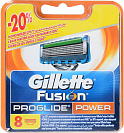 Сменные кассеты для бритья Gillette FUSION ProGlide Power, 8 шт.