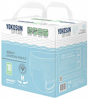 Подгузники-трусики для взрослых YokoSun, размер M, 10 шт.