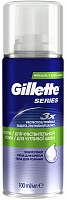 Пена для бритья Gillette TGS Sensitive для чувствительной кожи с алоэ, 100 мл.