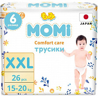Трусики-подгузники Momi Comfort Care  XXL (15-20 кг), 26 шт